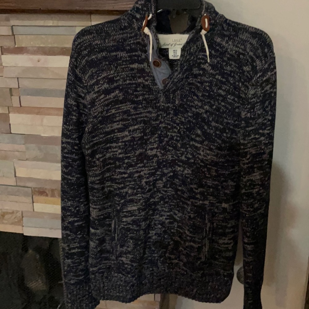 Black a d brogue hoodie sweater euc